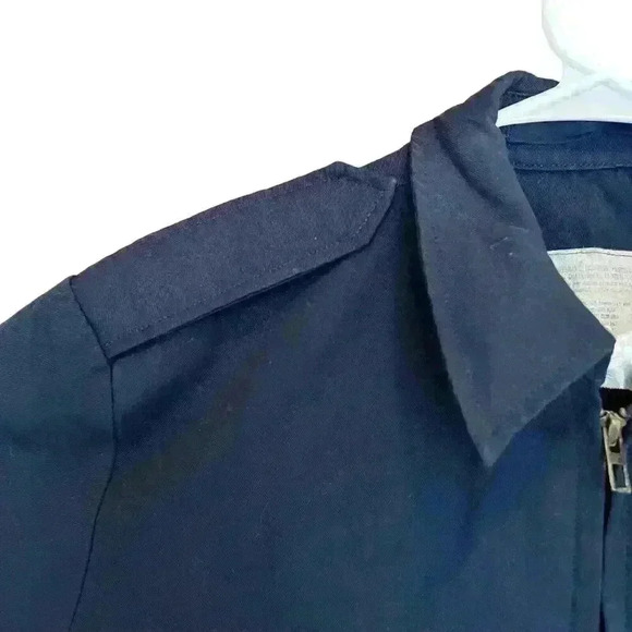 Vintage USAF Air Force NO. 57 Men’s Size 40S Blue - Front Pockets Zipper Front - Picture 5 of 11